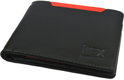 Imex International Men Black Genuine Leather Wallet(7 Card Slots)