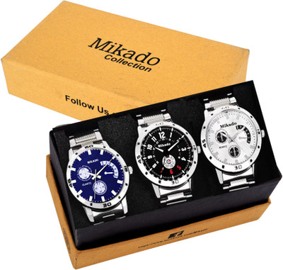 Mikado NEW TREND & FASHIONABLE ANALOG WATCHES COMBO FOR MEN Watch - For Boys