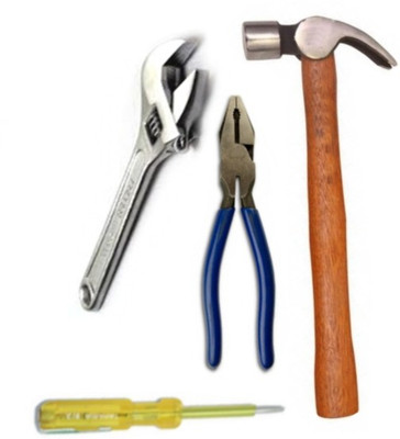 Gauba Traders Home Useful Combo - Hammer + Combination Plier + Flat Spanner + Line Tester Hand Tool Kit(4 Tools)
Gauba Traders Home Useful Combo - Hammer + Combination Plier + Flat Spanner + Line Tester Hand Tool Kit(4 Tools)