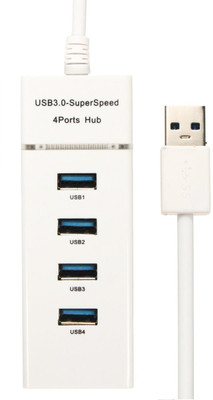 Oxyura 4 Port Usb Hub Usb 3.0 Superspeed Portable For Laptop/Notebook/PC Black USB Adapter(White)
Oxyura 4 Port Usb Hub Usb 3.0 Superspeed Portable For Laptop/Notebook/PC Black USB Adapter(White)