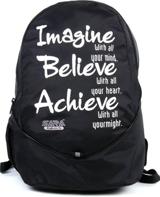 SARA Black 30 L Backpack(Black)