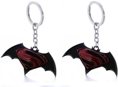 NeoTask Batman vs Superman Dawn of justice Pack of 2 Metal Key Chain