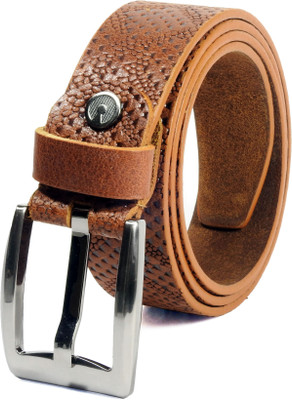 Vogard Men Casual, Evening, Party Tan Genuine Leather Belt