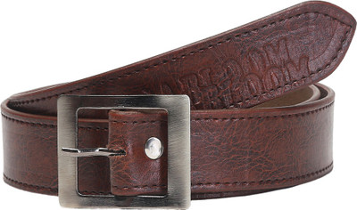 ABLOOM Men Formal Brown Synthetic Reversible Belt