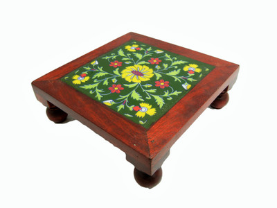 Shivay Arts Wooden & Ceramic Tile Chowki Bajot Wooden, Ceramic All Purpose Chowki(Green, Pack of 1)
Shivay Arts Wooden & Ceramic Tile Chowki Bajot Wooden, Ceramic All Purpose Chowki(Green, Pack of 1)