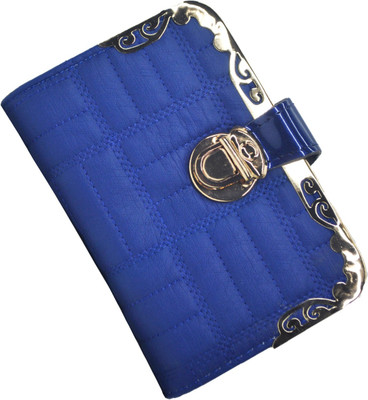 Netboys Women Blue Artificial Leather Wallet(4 Card Slots)