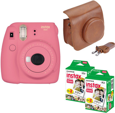 Fujifilm Mini 9 Flamingo Pink with Brown case 40 Shots Instant Camera(Multicolor)
Fujifilm Mini 9 Flamingo Pink with Brown case 40 Shots Instant Camera(Multicolor)
