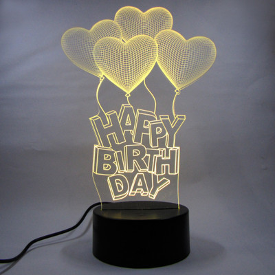 varna crafts Lampees™ 3D Illusion Happy BirthDay Balloons LED Lamp Night Lamp(23 cm, Black)
varna crafts Lampees™ 3D Illusion Happy BirthDay Balloons LED Lamp Night Lamp(23 cm, Black)