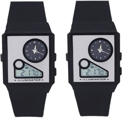 Fashion Gateway Analog&Digital watch with Stopwatch Feature (fk23) Black (Pack of 2) Watch - For Boys & Girls
Fashion Gateway Analog&Digital watch with Stopwatch Feature (fk23) Black (Pack of 2) Watch - For Boys & Girls