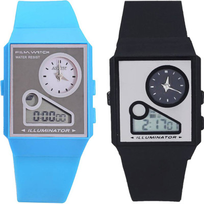 Fashion Gateway Analog&Digital watch with Stopwatch Feature (fk30) Blue::Black (Pack of 2) Watch - For Boys & Girls
Fashion Gateway Analog&Digital watch with Stopwatch Feature (fk30) Blue::Black (Pack of 2) Watch - For Boys & Girls