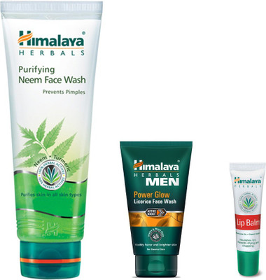 Himalaya Purifying Neem Face Wash, Men Power Glow Licorice Face Wash(Set of 3)
Himalaya Purifying Neem Face Wash, Men Power Glow Licorice Face Wash(Set of 3)