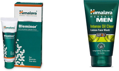 Himalaya Bleminor Anti Blemish Cream, Men Intense Oil Clear Lemon Face Wash(Set of 2)
Himalaya Bleminor Anti Blemish Cream, Men Intense Oil Clear Lemon Face Wash(Set of 2)