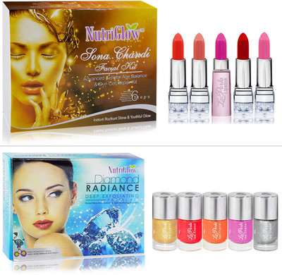 Adbeni Best Makeup Spa Combo Of Facial Kit, Lipstick and Nail Paint Pack of 12pcs(Set of 7)
Adbeni Best Makeup Spa Combo Of Facial Kit, Lipstick and Nail Paint Pack of 12pcs(Set of 7)