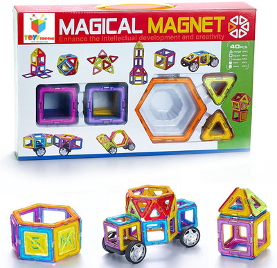 Toys Bhoomi 40 piece Magical Magnetic Block Tiles Learning STEM Activity Playset(Multicolor)
Toys Bhoomi 40 piece Magical Magnetic Block Tiles Learning STEM Activity Playset(Multicolor)