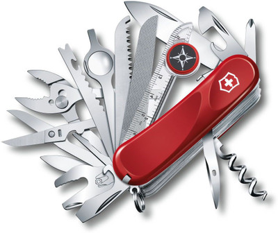 Victorinox Evolution S54, 85mm, Red, Gift Box Standard Size 15 Function Multi Utility Swiss Knife(Red)
Victorinox Evolution S54, 85mm, Red, Gift Box Standard Size 15 Function Multi Utility Swiss Knife(Red)