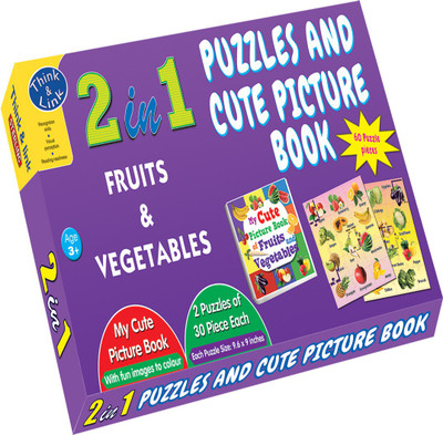 Sterling 2 in 1 Puzzles (Fruits & Vegetables) - Sterling(60 Pieces)