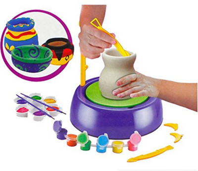 Smartcraft DIY Pottery Artist Easy Spin Pottery Wheel Ceramic Machine for Kids , Pottery Wheel Play Set for Kids , Creative Game for Kids
Smartcraft DIY Pottery Artist Easy Spin Pottery Wheel Ceramic Machine for Kids , Pottery Wheel Play Set for Kids , Creative Game for Kids