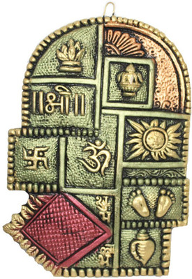 Sarvsiddhi Terracotta Antique Finish Om Shri Swastik Door Hanging Decorative Showpiece - 25 cm(Terracotta, Multicolor)
Sarvsiddhi Terracotta Antique Finish Om Shri Swastik Door Hanging Decorative Showpiece - 25 cm(Terracotta, Multicolor)