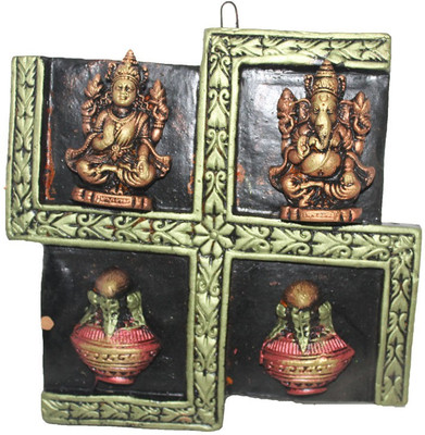 Sarvsiddhi Terracotta Antique Finish Lakshmi Ganesh With Kalash Wall Hanging Decorative Showpiece - 23 cm(Terracotta, Multicolor)
Sarvsiddhi Terracotta Antique Finish Lakshmi Ganesh With Kalash Wall Hanging Decorative Showpiece - 23 cm(Terracotta, Multicolor)