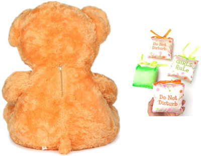 Aparnas Brown best wishes teddy with heart for your loved one with good luck phrases (wording on heart may vary) four fragrance pillow - 30 inch(Brown)
Aparnas Brown best wishes teddy with heart for your loved one with good luck phrases (wording on heart may vary) four fragrance pillow - 30 inch(Brown)