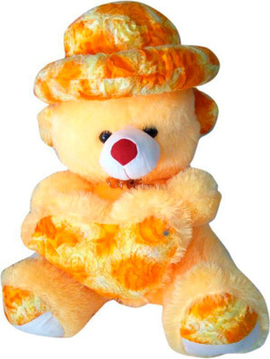 ATTRACTIVE 2 Feet Yellow Teddy Bear with Cap - 60 cm - 60 cm(Yellow)