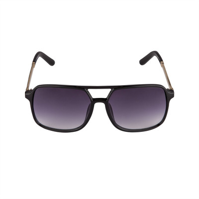 DAPPER HOMME Aviator Sunglasses(Black