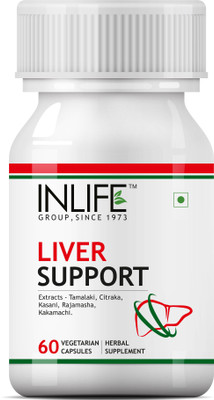 Inlife Liver Care / Cleanse Support Active Formula & Detoxifier, Ayurvedic Herbs 500 mg - 60 Vegetarian Capsules(1 No)
Inlife Liver Care / Cleanse Support Active Formula & Detoxifier, Ayurvedic Herbs 500 mg - 60 Vegetarian Capsules(1 No)