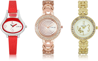 LEGENDDEAL New LR202-203-206 Exclsive Diamond Studed Rose Gold Best Stylish Combo Watch - For Women
LEGENDDEAL New LR202-203-206 Exclsive Diamond Studed Rose Gold Best Stylish Combo Watch - For Women