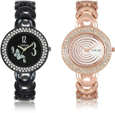 LEGENDDEAL New LR201-202 Exclsive Diamond Studed Black - Rose Gold Best Stylish Combo Watch - For Girls
LEGENDDEAL New LR201-202 Exclsive Diamond Studed Black - Rose Gold Best Stylish Combo Watch - For Girls
