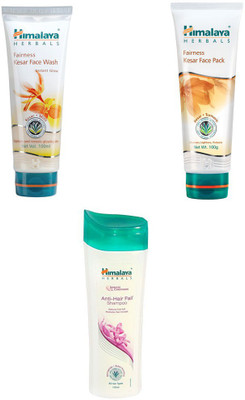 Himalaya fairness kesar face wash, fairness kesae face pack, anti hair fall shampoo(Set of 3)
Himalaya fairness kesar face wash, fairness kesae face pack, anti hair fall shampoo(Set of 3)