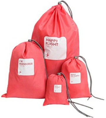 Bruzone Storage Bag 4pcs A11 Potli(Red)