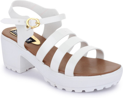 Sapatos Women White Heels