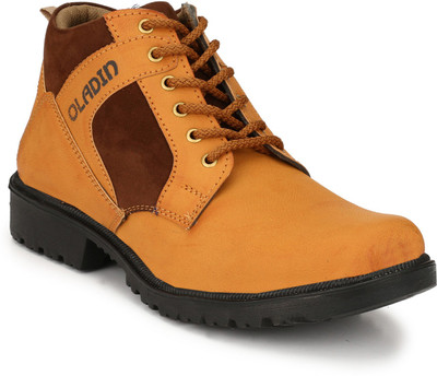 OLADIN Mens Premium Synthetic Leather Stylish Boots For Men(Brown, Tan