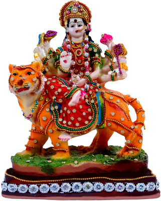 Green Value Hindu God made polyresin with Jewellery work Lord Goddess Bhagwan MAA Durga devi/Maa Sherawali/Navratri Pooja/Kali Durga/Navratri Puja/Mata Rani Vastu idol Home décorative Puja Handicraft Spiritual statue figureine Sculpture-Religious Pooja Gi
Green Value Hindu God made polyresin with Jewellery work Lord Goddess Bhagwan MAA Durga devi/Maa Sherawali/Navratri Pooja/Kali Durga/Navratri Puja/Mata Rani Vastu idol Home décorative Puja Handicraft Spiritual statue figureine Sculpture-Religious Pooja Gi