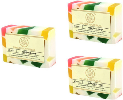 Khadi Natural Organic Mix Fruit Soap(375 g)