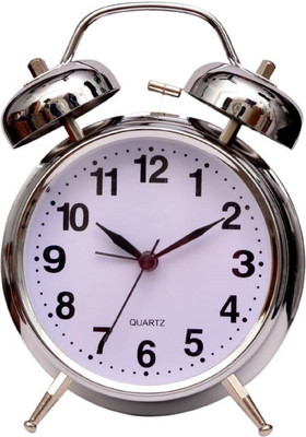DEGOSH Analog Silver Clock