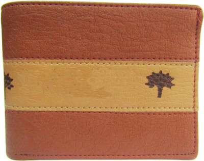 Poland Men Tan Artificial Leather Wallet(7 Card Slots)