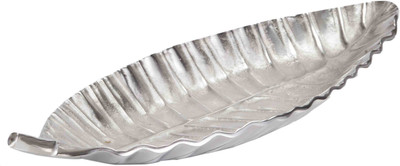 Sammsara Aluminium Decorative Platter(Silver)
