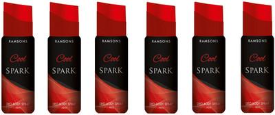 Ramsons Deo Cool Spark Combo Deodorant Spray - For Men & Women(240 ml, Pack of 6)