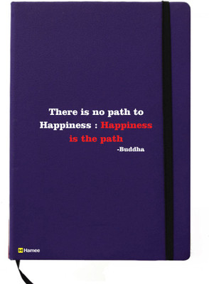 Hamee A5 Notebook(A5 Notebook Designer Printed Leather Undated Planner, Blue)