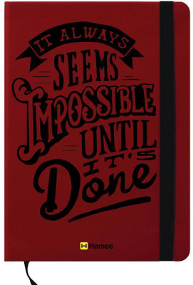 Hamee A6 Note Book(A6 Notebook Instant Notes Doing the Impossible, Red)