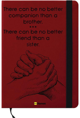Hamee A6 Note Book(A6 Notebook Instant Notes Siblings for Life, Red)