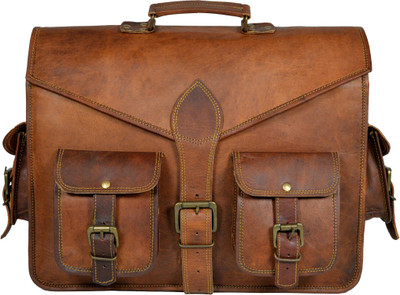 ALBORZ 15.6 inch Laptop Messenger Bag(Brown)
