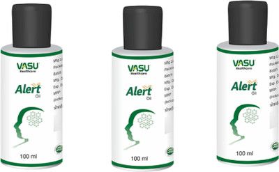 vasu Healthcare Stress Relief Alert Oil pack of 3(100 ml)