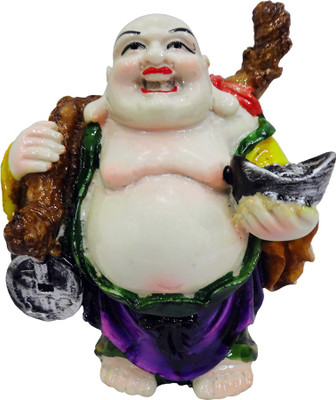 FABZONE Lord Laughing Buddha Statue God Good Luck Charm Sculputer Handicraft Idol Diwali Decorative Spiritual Puja Vastu Showpiece Figurine - Religious Pooja Gift Item & Murti for Mandir / Temple / Home / Office Decorative Showpiece - 13 cm(Polyresin, Mul
FABZONE Lord Laughing Buddha Statue God Good Luck Charm Sculputer Handicraft Idol Diwali Decorative Spiritual Puja Vastu Showpiece Figurine - Religious Pooja Gift Item & Murti for Mandir / Temple / Home / Office Decorative Showpiece - 13 cm(Polyresin, Mul