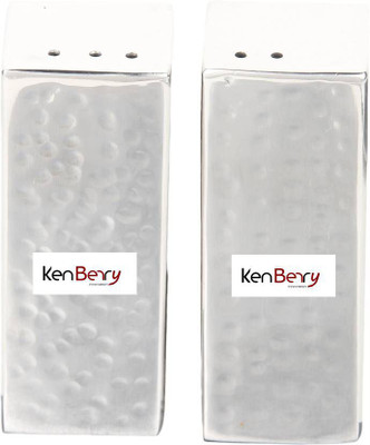 Kenberry Salt and Pepper Shakers 2 Piece Salt & Pepper Set(Stainless Steel)