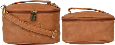 MultiZone Cosmetic Pouch(Brown)