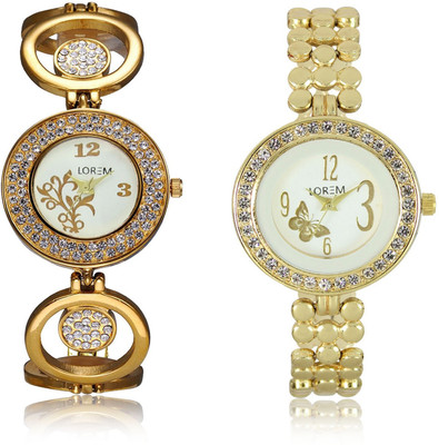 LegendDeal New LR203-204 Exclsive Diamond Studed Gold Best Stylish Combo Watch - For Girls
LegendDeal New LR203-204 Exclsive Diamond Studed Gold Best Stylish Combo Watch - For Girls