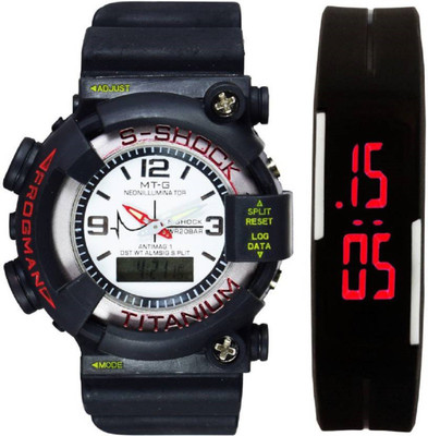 Good Friends s shock big white dail and rubber led Watch - For Boys & Girls
Good Friends s shock big white dail and rubber led Watch - For Boys & Girls