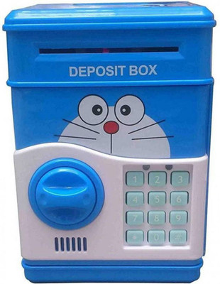 Debina Store Smart Electronic Money Safe Piggy Coin Bank (Blue) Coin Bank(Blue)